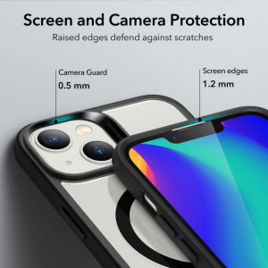 Гръб ESR Classic Hybrid MagSafe - iPhone 14 Plus прозрачен с черна рамка - Img 6