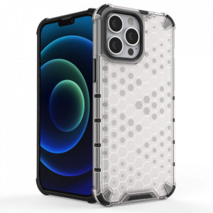 Гръб Honeycomb Armor със силиконов бъмпер - iPhone 13 Pro Max син - Img 3