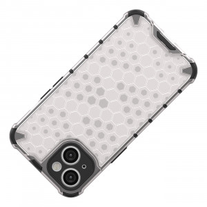 Гръб Honeycomb Armor със силиконов бъмпер - iPhone 14 прозрачен - Img 6