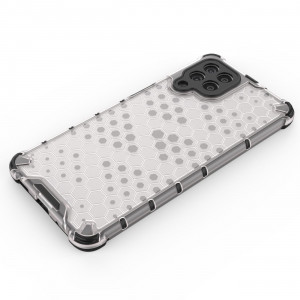 Гръб Honeycomb Armor със силиконов бъмпер - Samsung Galaxy M53 прозрачен - Img 3