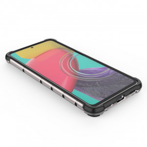 Гръб Honeycomb Armor със силиконов бъмпер - Samsung Galaxy M53 прозрачен - Img 10