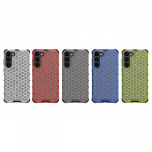 Гръб Honeycomb Armor със силиконов бъмпер - Samsung Galaxy S23+ син - Img 4