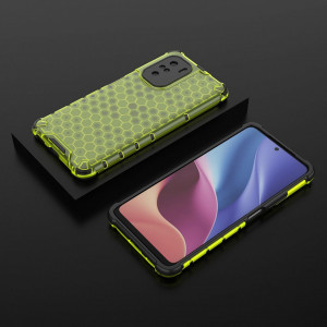 Гръб Honeycomb Armor със силиконов бъмпер - Xiaomi Mi 11i / Mi 11X / Poco F3 / Redmi K40 / K40 Pro / K40 Pro Plus зелен - Img 8
