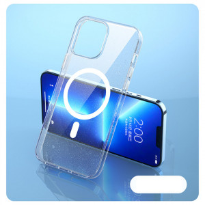 Гръб KINGXBAR PQY Elegant MagSafe - iPhone 13 Pro бял - Img 3