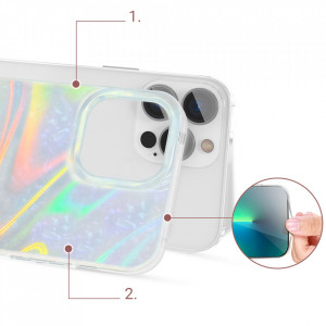Гръб KINGXBAR Shell - iPhone 13 Pro преливащ - Img 5