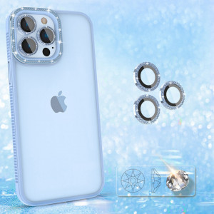 Гръб KINGXBAR Sparkle - iPhone 13 Pro син - Img 3