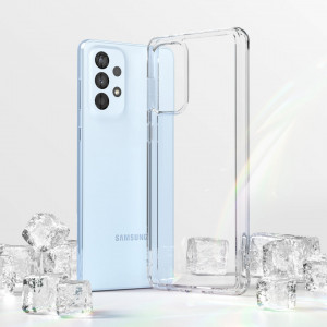 Гръб RINGKE Fusion със силиконов бъмпер - Samsung Galaxy A73 5G прозрачен - Img 3