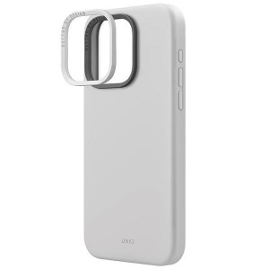 Гръб UNIQ Lino Hue Magclick - iPhone 15 Pro Max chalk gray - Img 3