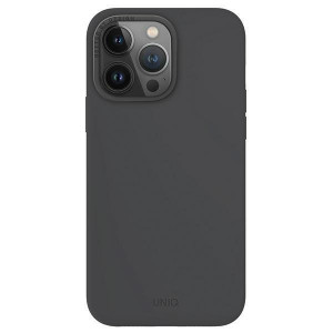 Гръб UNIQ Lino Hue Magclick - iPhone 15 Pro Max charcoal gray - Img 1