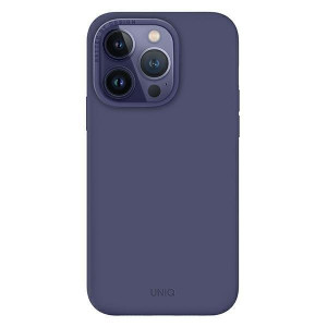 Гръб UNIQ Lino - iPhone 14 Pro Max лилава смокиня - Img 2