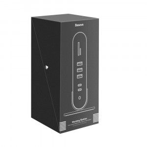 Докинг станция BASEUS 3x USB Type A 3.2 Gen.1 / 2x USB Type A 2.0 / 2x USB Type C / четец за SD и Micro SD карти / мини жак 3.5mm / 3x HDMI / RJ45 1Gbps / USB Tyype C Power Delivery 100W (EU / CN / UK стандарт) (CAHUB-DG0G) сива - Img 6