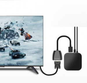 Еднопосочен видео кабел UGREEN HDMI към VGA FHD черен - Img 6