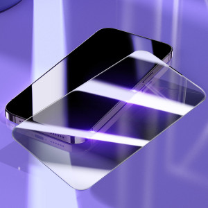 Закален стъклен протектор 0.3mm с пълно покритие и филтър за поверителност BASEUS Privacy с инструмент за поставяне - iPhone 14 Pro Max - Img 9
