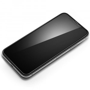 Закален стъклен протектор SPIGEN Align Master FC с инструмент за поставяне - iPhone X / XS с черна рамка - Img 19