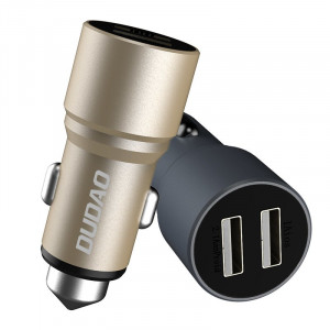 Зарядно за кола DUDAO 3.1A 2x USB Type A (R5) сиво - Img 4