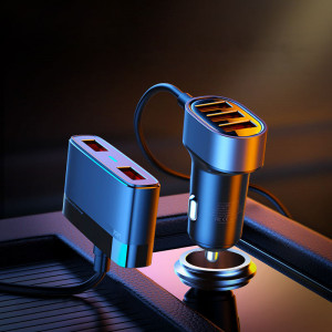 Зарядно за кола JOYROOM 6.2 A 3x USB Type A с удължител за задната седалка 2x USB Type A (JR-CL03) черно - Img 10