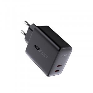 Зарядно за стена ACEFAST 40W 2x USB Type C PPS PD QC3.0 AFC FCP (A9) черно - Img 2