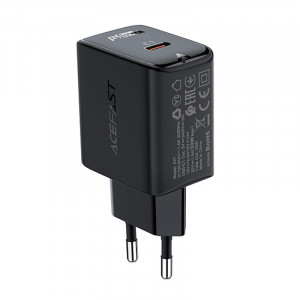 Зарядно за стена ACEFAST GaN 30W USB Type C PD QC3.0 AFC FCP (A21) черно - Img 2
