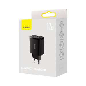 Зарядно за стена BASEUS 17W 3x USB Type A (CCXJ020101) черно - Img 5