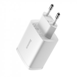 Зарядно за стена BASEUS 17W 3x USB Type A EU бяло - Img 6