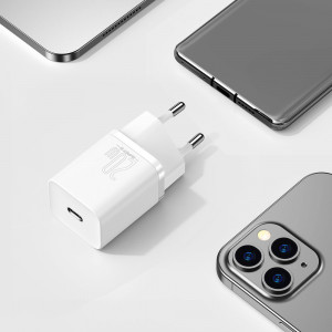 Зарядно за стена BASEUS Super Si 1C 20W USB Type C PD (CCSUP-B02) бяло - Img 10