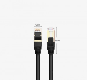 Интернет кабел UGREEN RJ45 Cat.7 STP LAN 10Gb/s 2m черен (11269) - Img 15