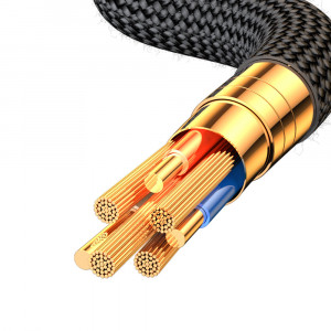 Кабел за зареждане и данни с дисплей и оплетка JOYROOM USB Type A към Lightning 2.4A 1.2m S-AL012A16 черен - Img 12