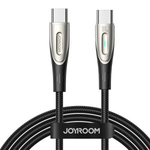 Кабел за зареждане и данни с оплетка JOYROOM Pioneer SA31-CC5 USB Type C към USB Type C 240W 1.2m черен - Img 2