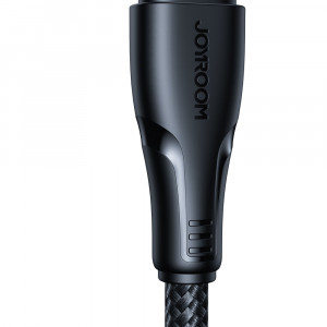 Кабел за зареждане и данни с оплетка JOYROOM Surpass USB Type A към Lightning 2.4A 2m черен (S-UL012A11) - Img 3