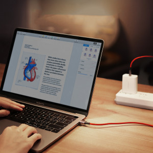 Кабел за зареждане и данни с оплетка UGREEN US294 USB Type C 2.0 към USB Type C 2.0 3A 1m червен - Img 13