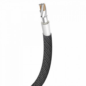 Кабел за зареждане и данни с текстилна оплетка BASEUS Yiven USB Type A към Lightning 1.8m (CALYW-A01) черен - Img 4