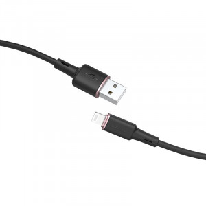 Кабел за зареждане и данни ACEFAST MFi USB Type A към Lightning 1.2m 2.4A черен (C2-02 черен) - Img 2