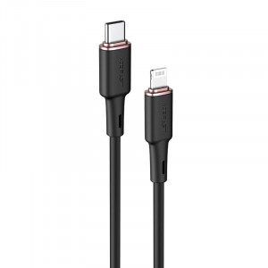 Кабел за зареждане и данни ACEFAST MFi USB Type C към Lightning 1.2m 30W 3A черен (C2-01 черен) - Img 1