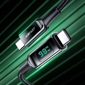 Кабел за зареждане и данни ACEFAST USB Type C към USB Type C 100W 20V 5A 2m (C6-03) черен - Img 7