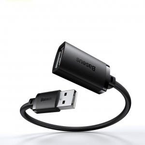 Кабел за зареждане и данни BASEUS AiRJoy USB Type A 2.0 0.5m черен - Img 16