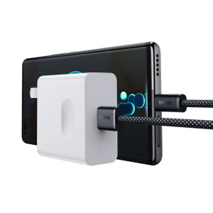 Кабел за зареждане и данни BASEUS Dynamic USB Type A към USB Type C 100W 1m сив (CALD000616) - Img 3