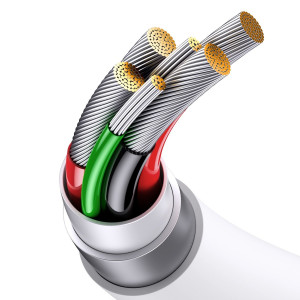 Кабел за зареждане и данни BASEUS Superior SUPERVOOC USB Type A към USB Type C 65W 1m бял - Img 8