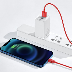 Кабел за зареждане и данни BASEUS Superior USB Type A към Lightning с бързо зареждане Data 2.4A 1m (CALYS-A09) червен - Img 9