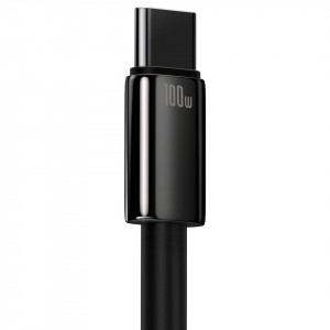 Кабел за зареждане и данни BASEUS Tungsten Gold USB Type A към USB Type C 480Mb/s 100W 2m черен (CAWJ000101) - Img 7