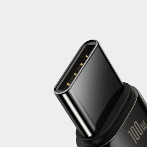 Кабел за зареждане и данни BASEUS Tungsten Gold USB Type A към USB Type C 480Mb/s 100W 2m черен (CAWJ000101) - Img 16