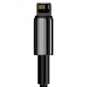 Кабел за зареждане и данни BASEUS Tungsten USB Type A към Lightning cable 2.4A 2m черен (CALWJ-A01) - Img 7