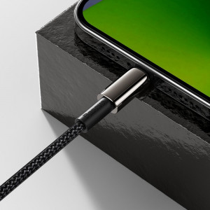 Кабел за зареждане и данни BASEUS USB Type C към Lightning Power Delivery с бързо зареждане 20 W 1m черен (CATLWJ-01) - Img 8
