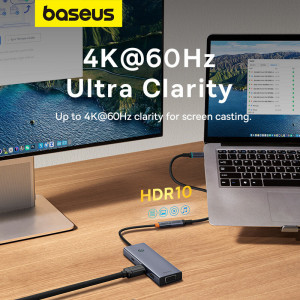 Кабел за зареждане и данни BASEUS USB Type C 10Gb/s 0.5m черен - Img 13