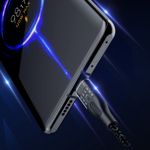 Кабел за зареждане и данни DUDAO USB Type C към USB Type C с бързо зареждане 120W 1m L22C сив - Img 2