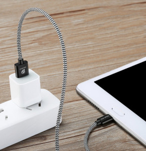 Кабел за зареждане и данни DUX DUCIS K-ONE Series USB Type A към micro USB 2.1A 2m черен - Img 8
