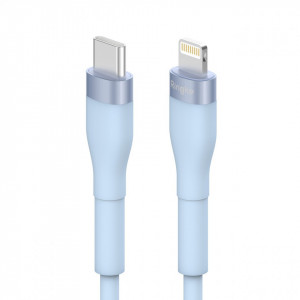 Кабел за зареждане и данни RINGKE USB Type C към Lightning 480Mb/s 20W 2m син (CB60136RS) - Img 1