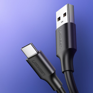 Кабел за зареждане и данни UGREEN USB Type A към USB Type C с бързо зареждане 3.0 3A 0.25m черен (US287 60114) - Img 13