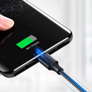 Кабел за зареждане и данни UGREEN USB Type A 3.0 към USB Type C 1m 3A черен (20882) - Img 4