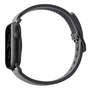 Каишка от еко кожа UNIQ Straden - Apple Watch 44mm SE / 44mm Series 6 / 44mm Series 5 / 44mm Series 4 каишка сив - Img 2
