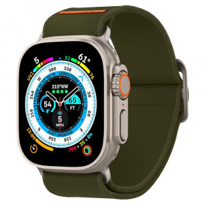 Каишка SPIGEN Fit Lite Ultra - Apple Watch 45mm Series 9 / 45mm Series 8 / 45mm Series 7 / 44mm SЕ (2nd gen) / 44mm SE / 44mm Series 6 / 44mm Series 5 / 44mm Series 4 каки - Img 1